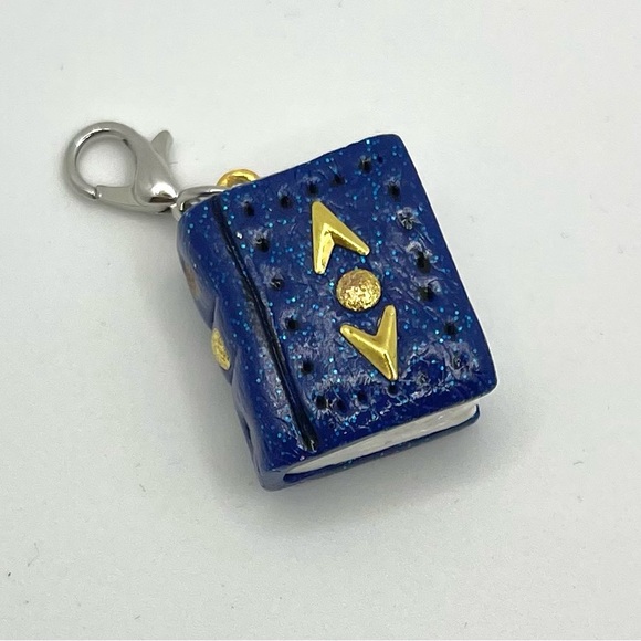 Miniature Book, Polymer Clay Book, Handmade mini book keychain - Picture 3 of 3